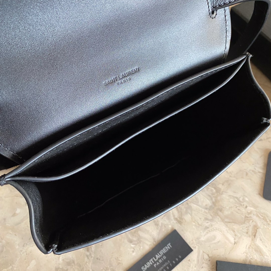 Saint Laurent Kaia Small Satchel In Smooth Leather - DopestKickz