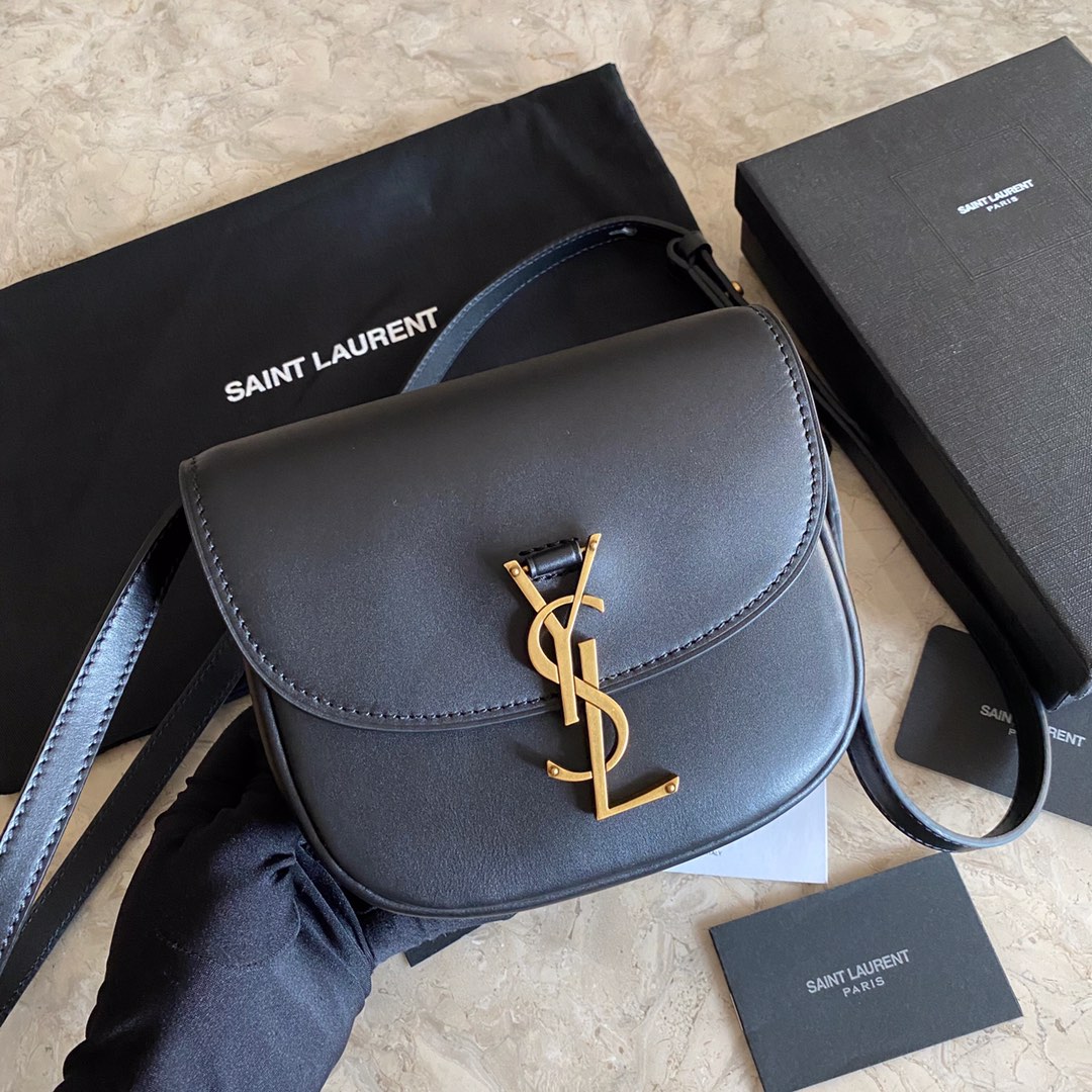 Saint Laurent Kaia Small Satchel In Smooth Leather - DopestKickz