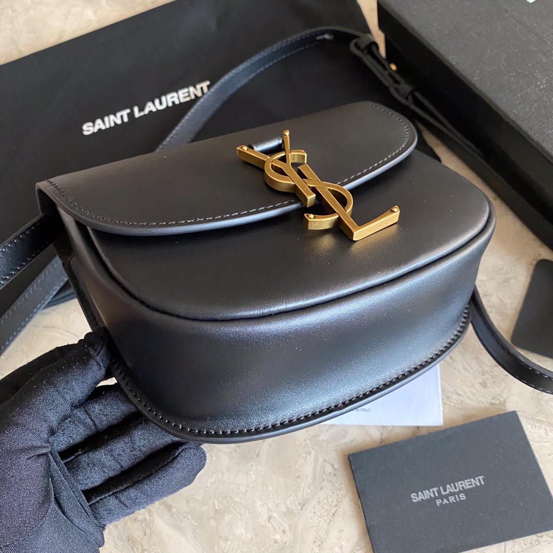 Saint Laurent Kaia Small Satchel In Smooth Leather - DopestKickz