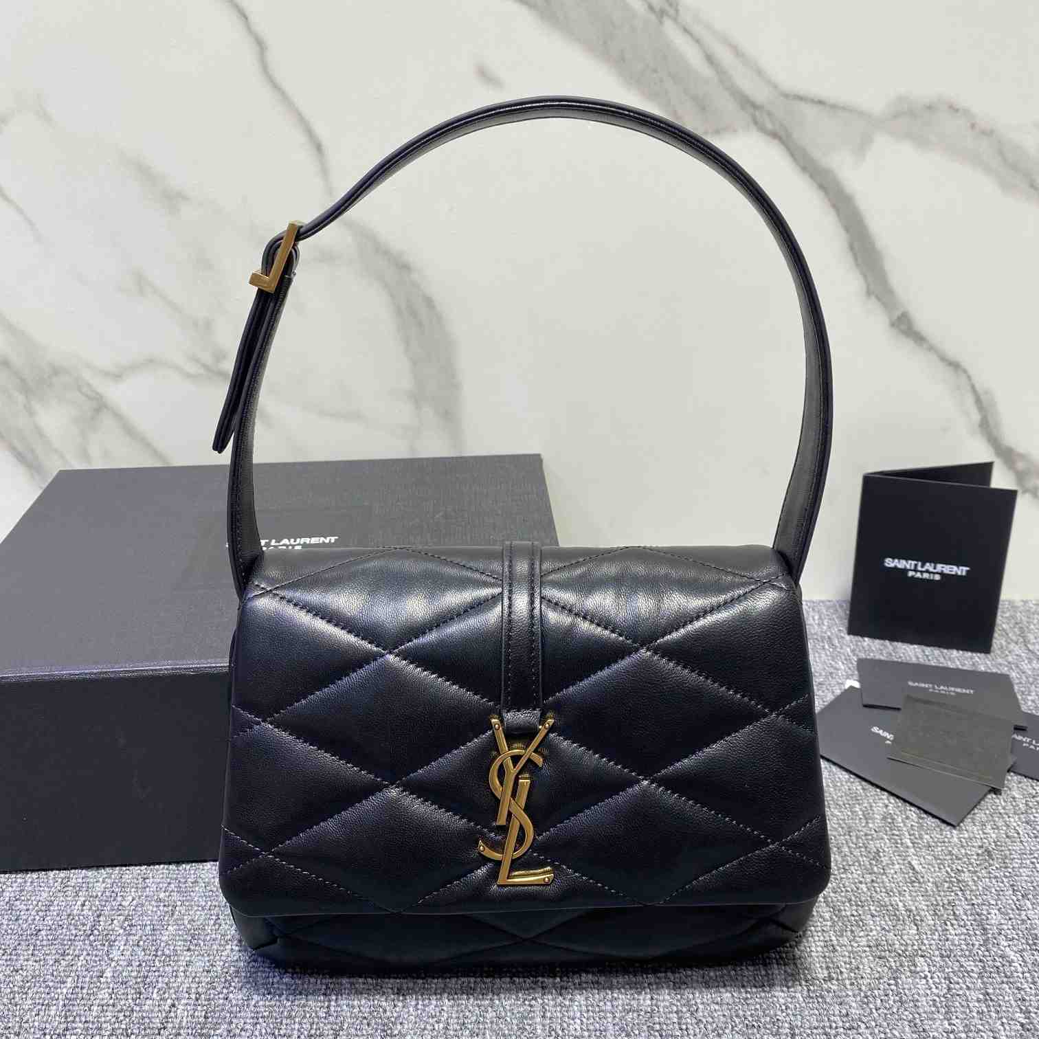 Saint Laurent Le 57 Hobo Bag In Quilted Lambskin - DopestKickz