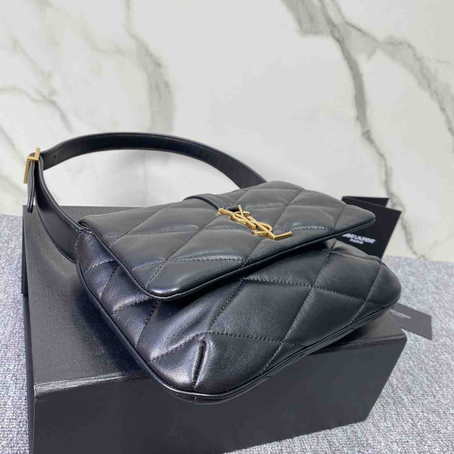 Saint Laurent Le 57 Hobo Bag In Quilted Lambskin - DopestKickz