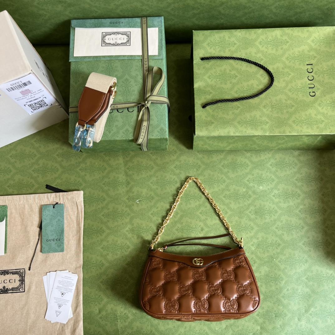 Gucci GG Matelassé Handbag(25-15-8cm) - DopestKickz