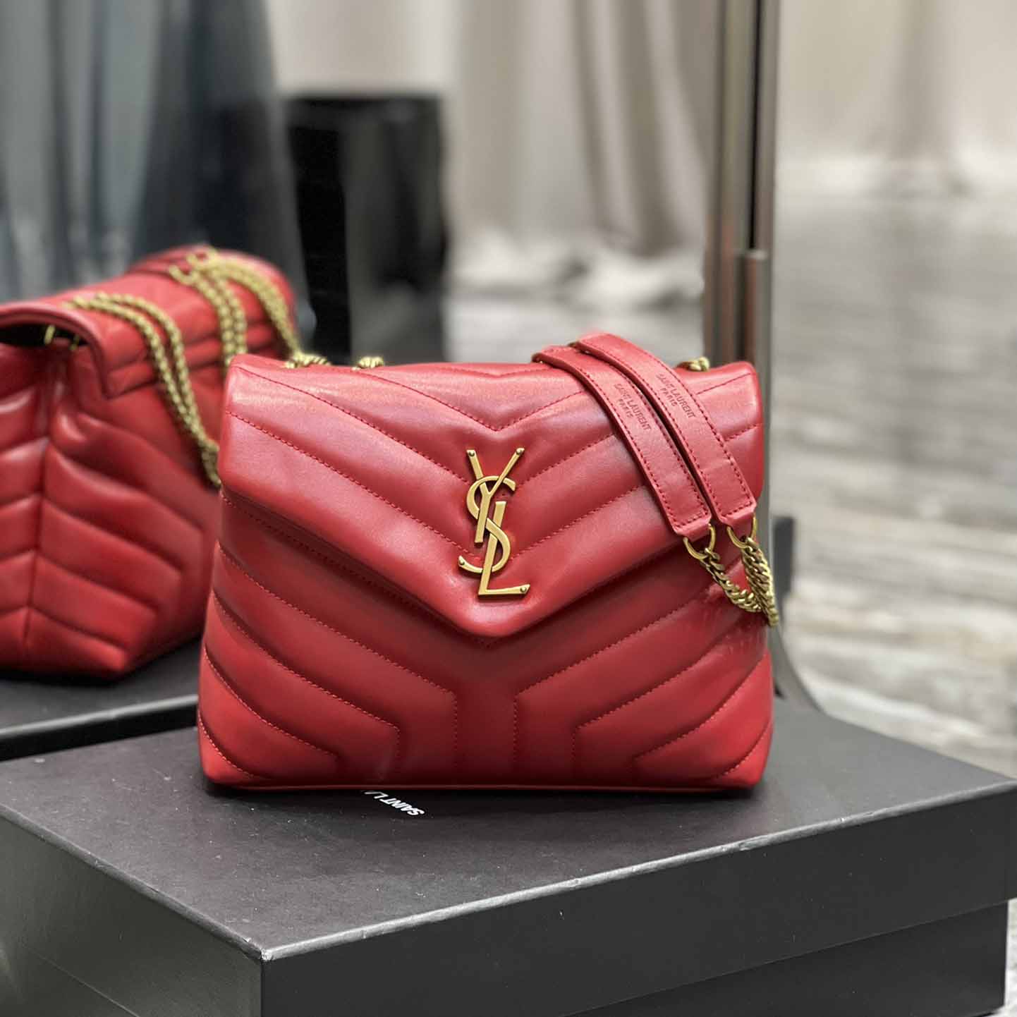 Saint Laurent Loulou Small Quilted Leather Shoulder Bag(25-17-9cm) - DopestKickz