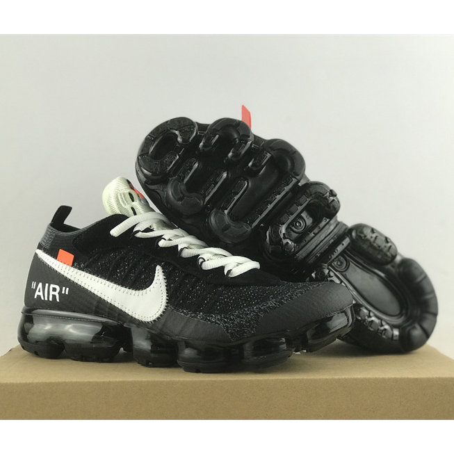 Off-White x Nike Air Vapormax Flyknit 2.0"Black/White" Sneakers    AA3831-100 - DopestKickz