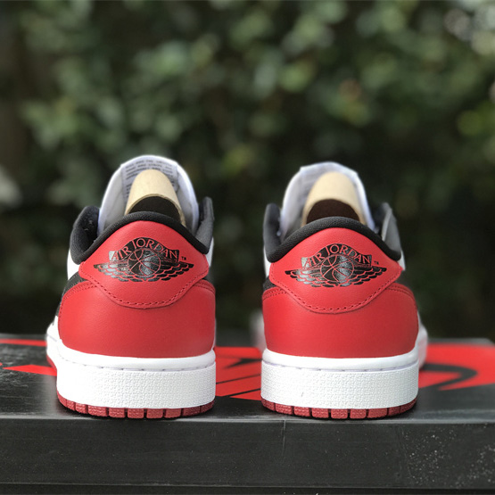 Air Jordan 1 Low “Black Toe” Sneaker      555088-125 - DopestKickz