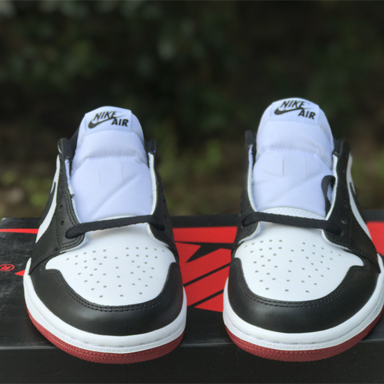 Air Jordan 1 Low “Black Toe” Sneaker      555088-125 - DopestKickz