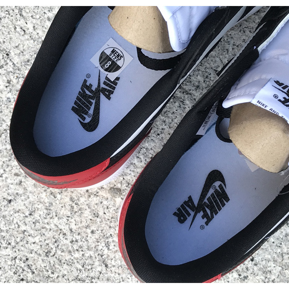 Air Jordan 1 Low “Black Toe” Sneaker      555088-125 - DopestKickz