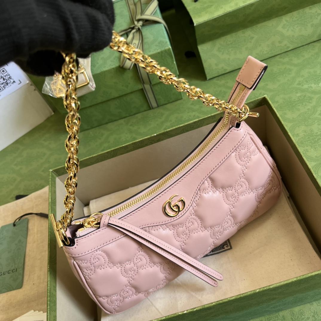 Gucci GG Matelassé Handbag(25-15-8cm) - DopestKickz