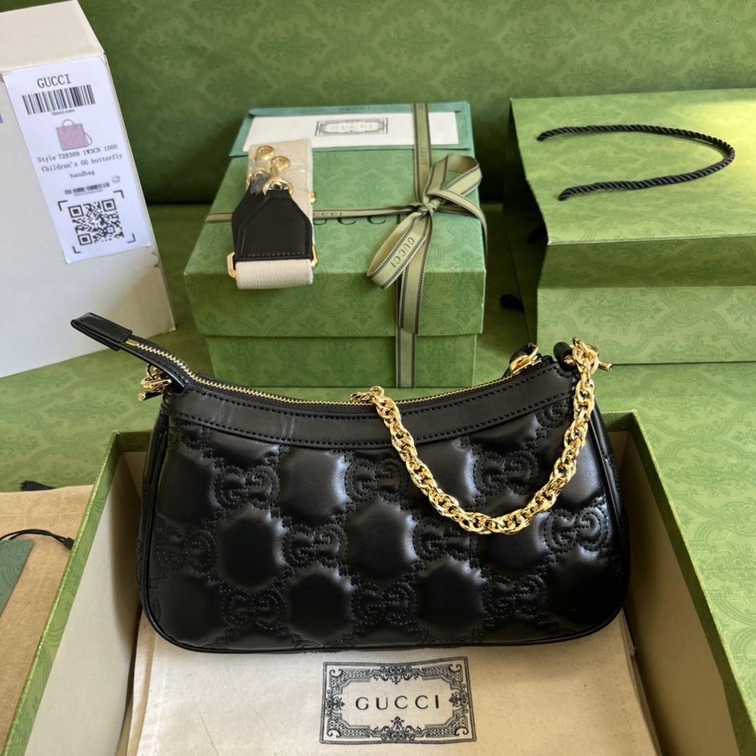 Gucci GG Matelassé Handbag(25-15-8cm) - DopestKickz