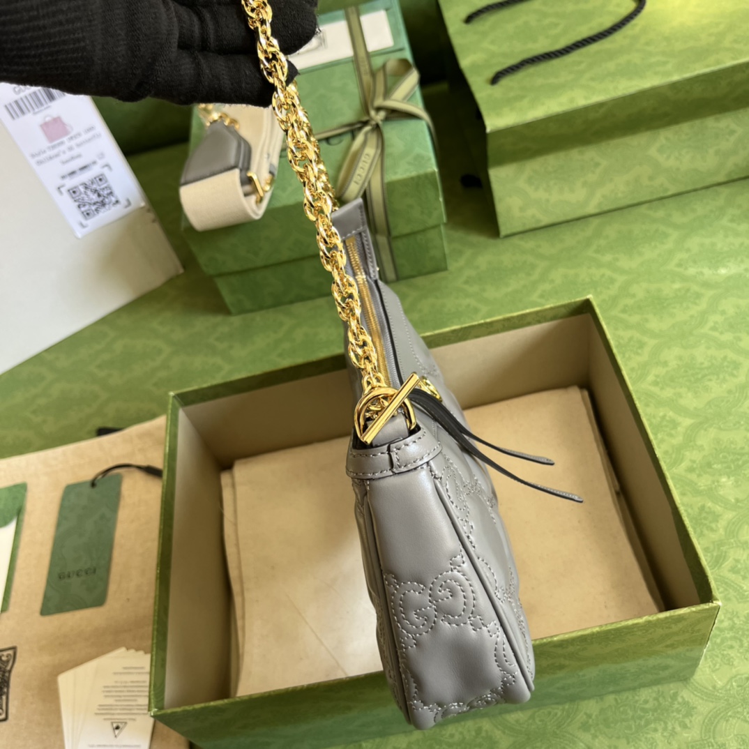 Gucci GG Matelassé Handbag(25-15-8cm) - DopestKickz