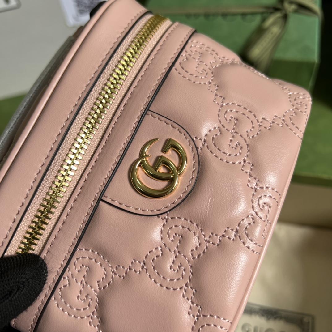 Gucci GG Matelassé Top Handle Mini Bag(16-10.5-5cm) - DopestKickz
