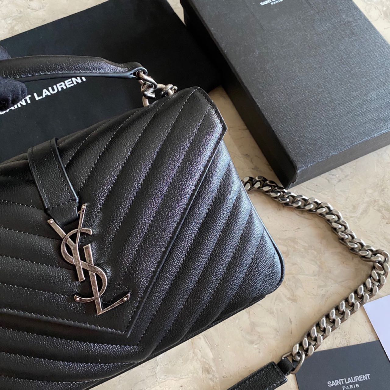 Saint Laurent College Shoulder Bag    24cm - DopestKickz