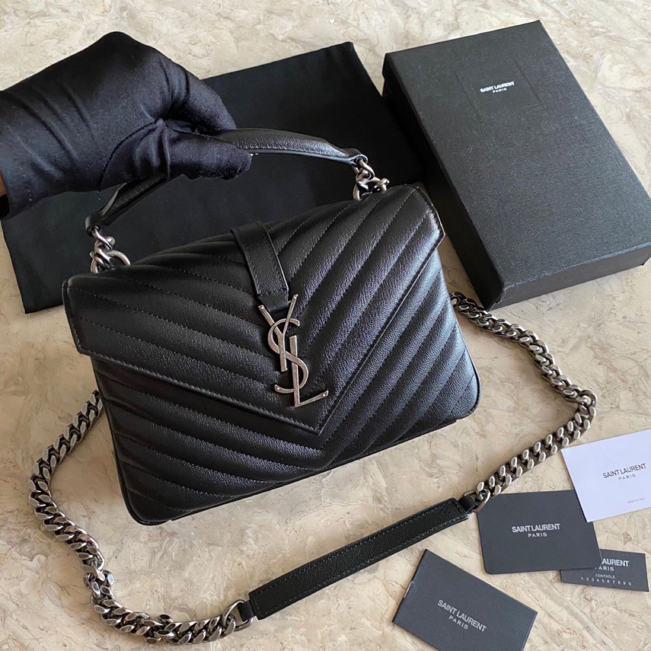 Saint Laurent College Shoulder Bag    24cm - DopestKickz