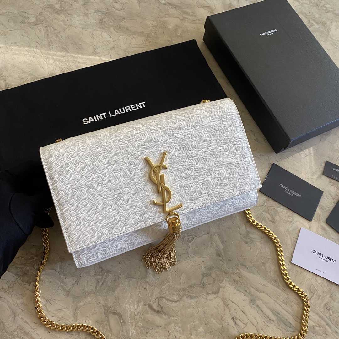 Saint Laurent Kate Chain Wallet With Tassel (24*14.5*5.5cm) - DopestKickz