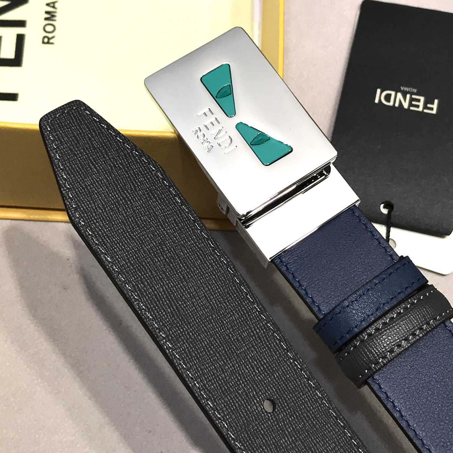 Fendi Leather Belt    35mm - DopestKickz