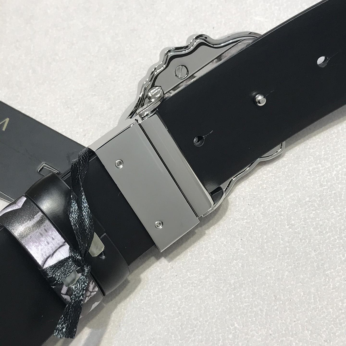 Versace La Medusa Silver Baroque Reversible Belt - DopestKickz