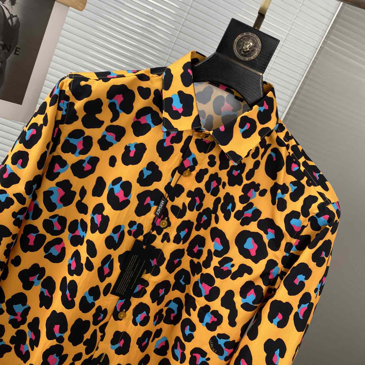 Versace Daisy Leopard Shirt - DopestKickz