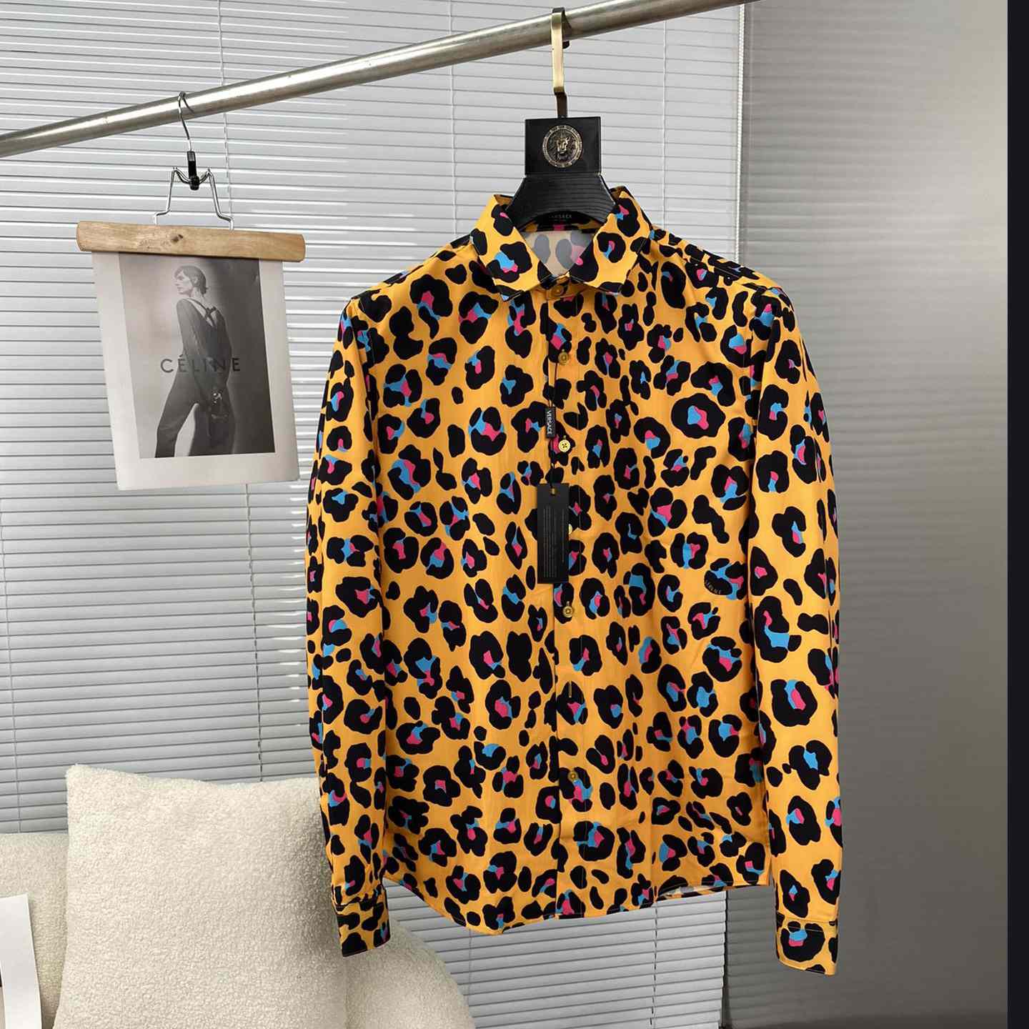 Versace Daisy Leopard Shirt - DopestKickz