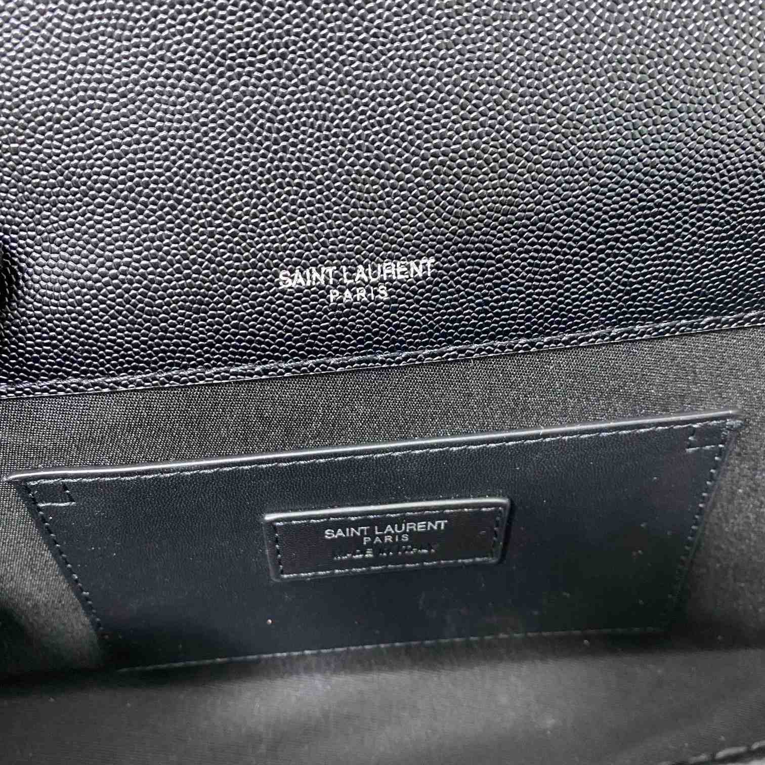 Saint Laurent Kate Medium Chain Bag In Grain De Poudre Embossed Leather - DopestKickz