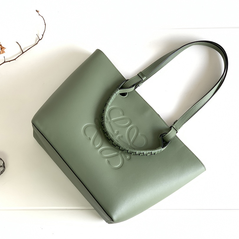 Loewe Small Anagram Tote Bag In Classic Calfskin - DopestKickz