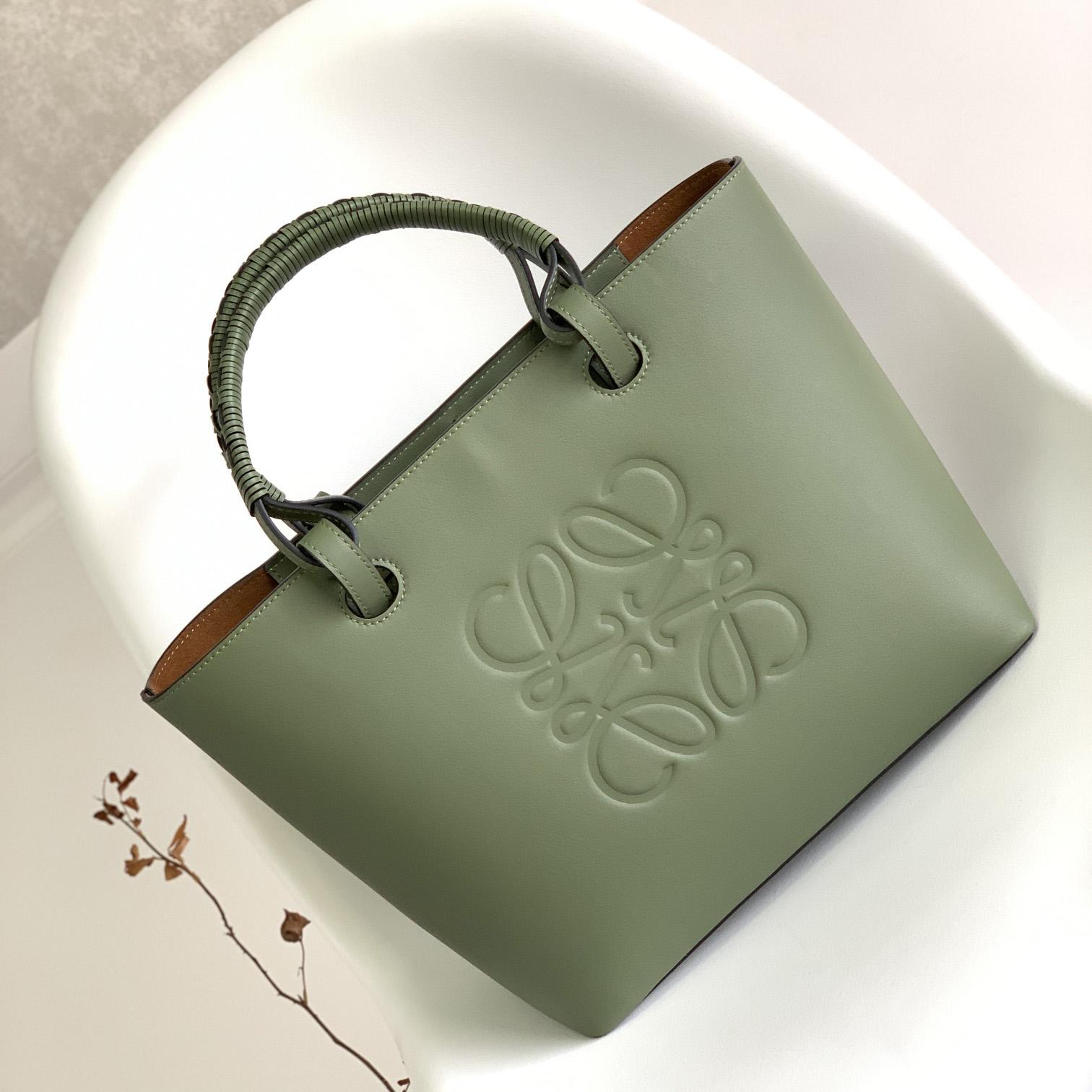 Loewe Small Anagram Tote Bag In Classic Calfskin - DopestKickz