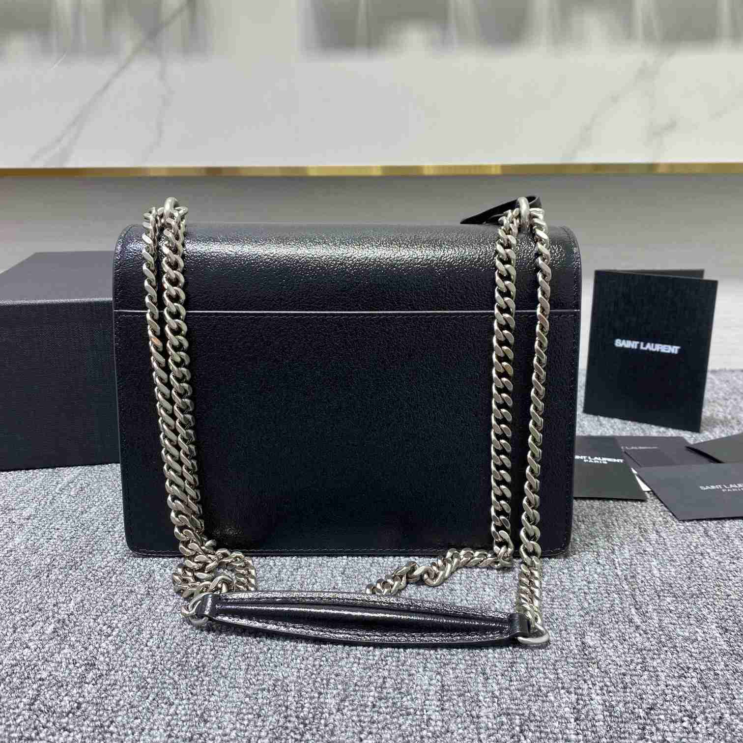 Saint Laurent Sunset Medium Chain Bag In Smooth Leather  - DopestKickz