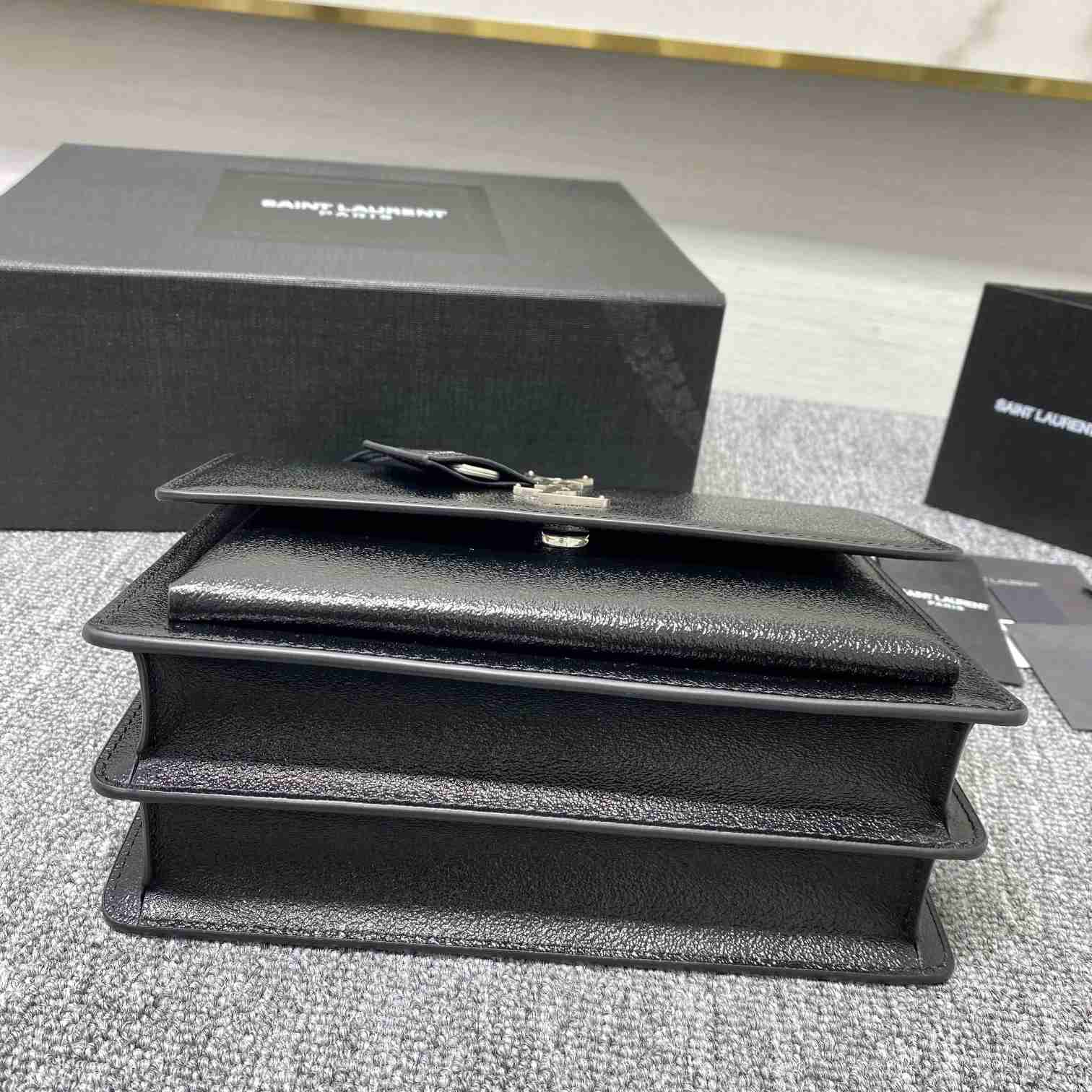 Saint Laurent Sunset Medium Chain Bag In Smooth Leather  - DopestKickz