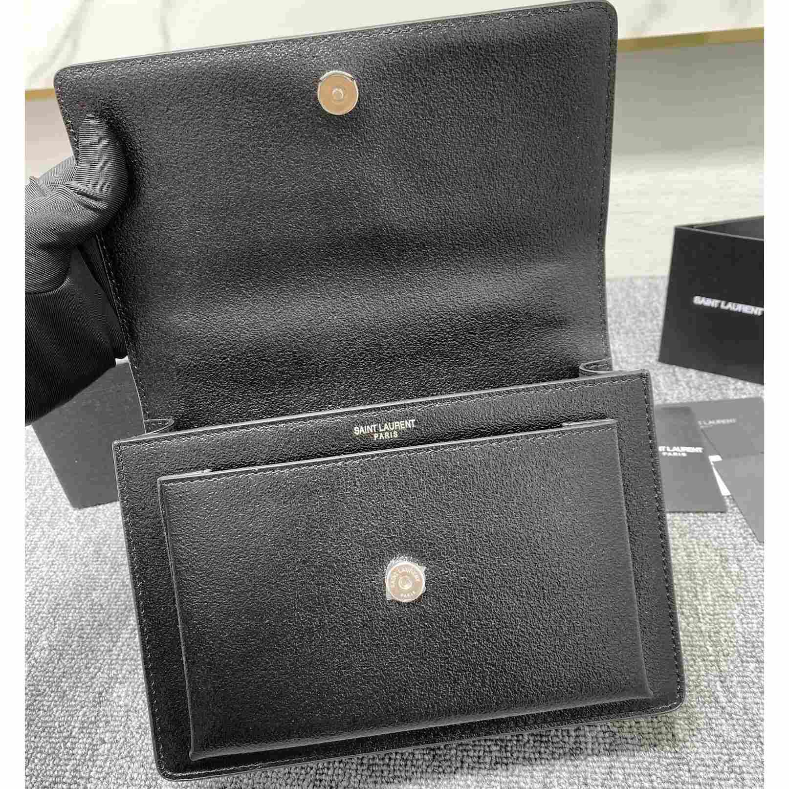 Saint Laurent Sunset Medium Chain Bag In Smooth Leather  - DopestKickz