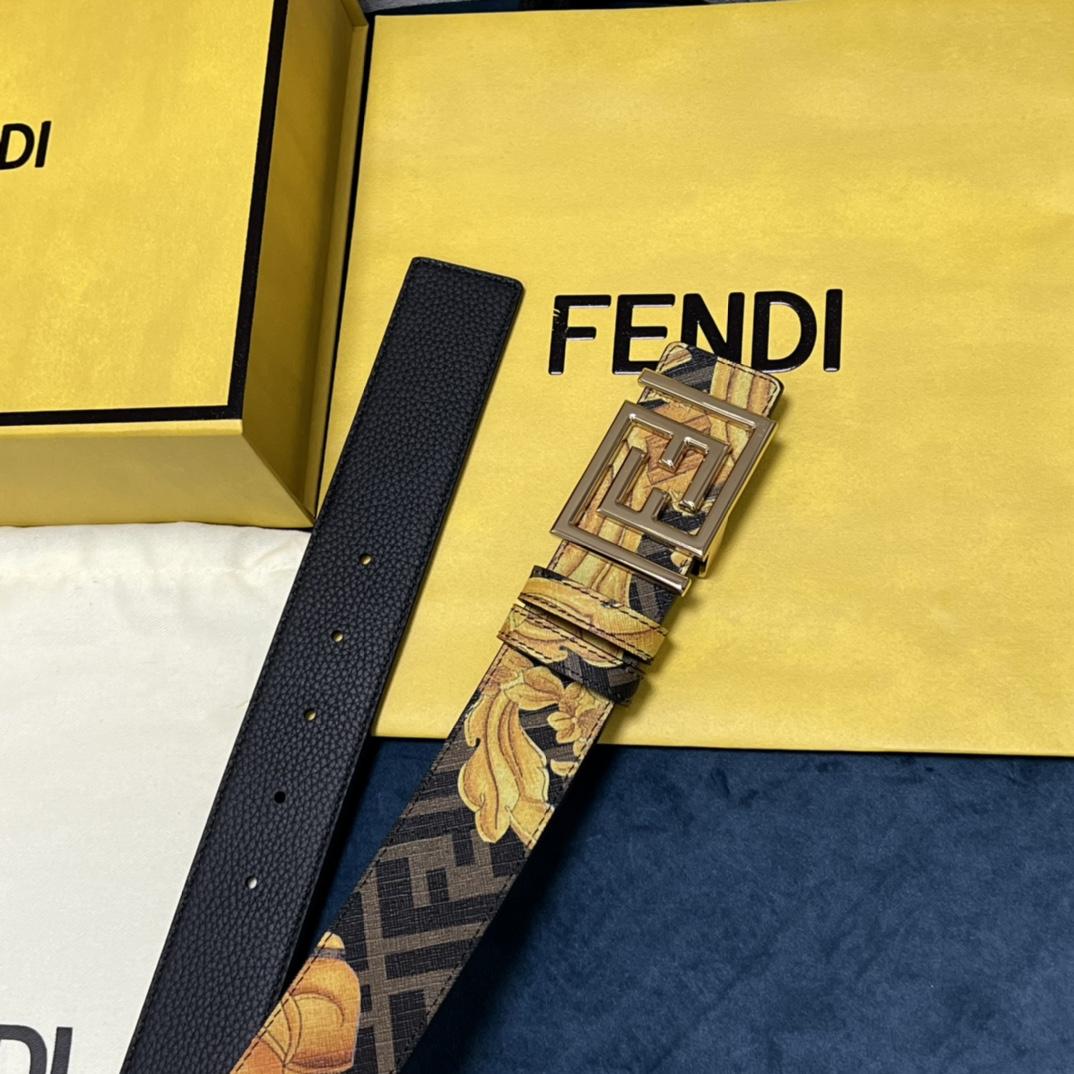 Fendi x Versace Fendace Reversible Belt - DopestKickz