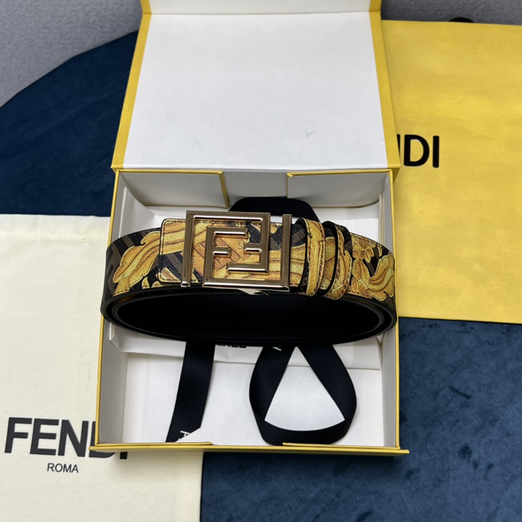 Fendi x Versace Fendace Reversible Belt - DopestKickz