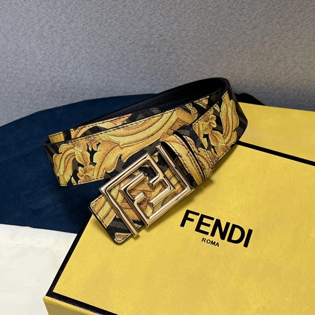 Fendi x Versace Fendace Reversible Belt - DopestKickz