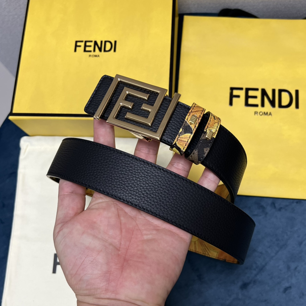 Fendi x Versace Fendace Reversible Belt - DopestKickz