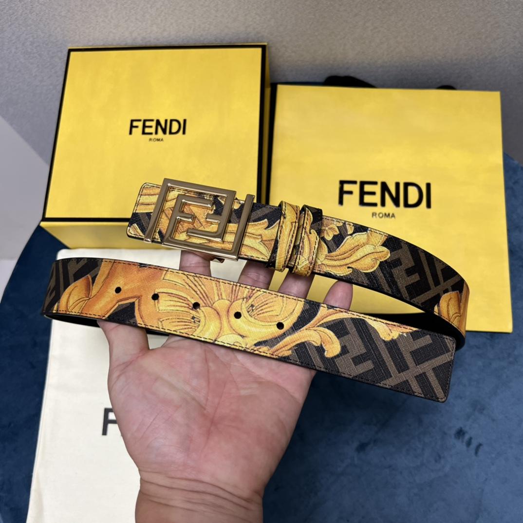 Fendi x Versace Fendace Reversible Belt - DopestKickz