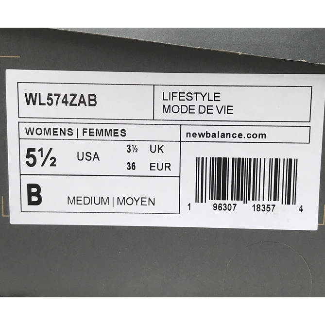 New Balance 574 Sneakers          WL574ZAB  - DopestKickz