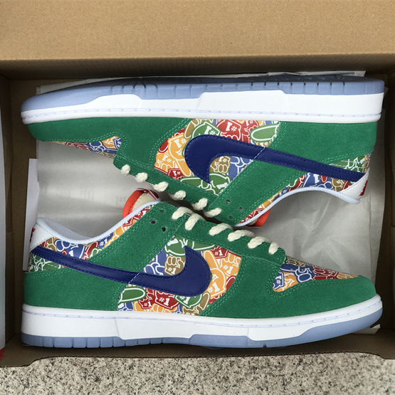 Nike Dunk Low “Foam Finger” Sneaker       DZ5184-300 - DopestKickz