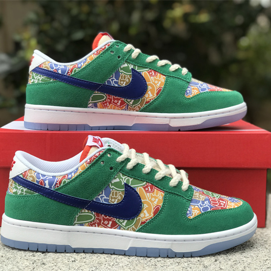 Nike Dunk Low “Foam Finger” Sneaker       DZ5184-300 - DopestKickz