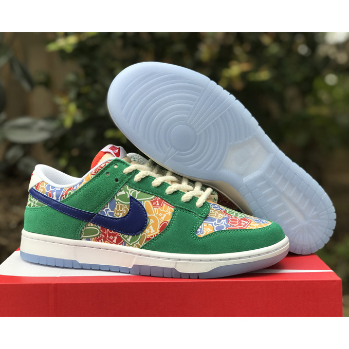 Nike Dunk Low “Foam Finger” Sneaker       DZ5184-300 - DopestKickz