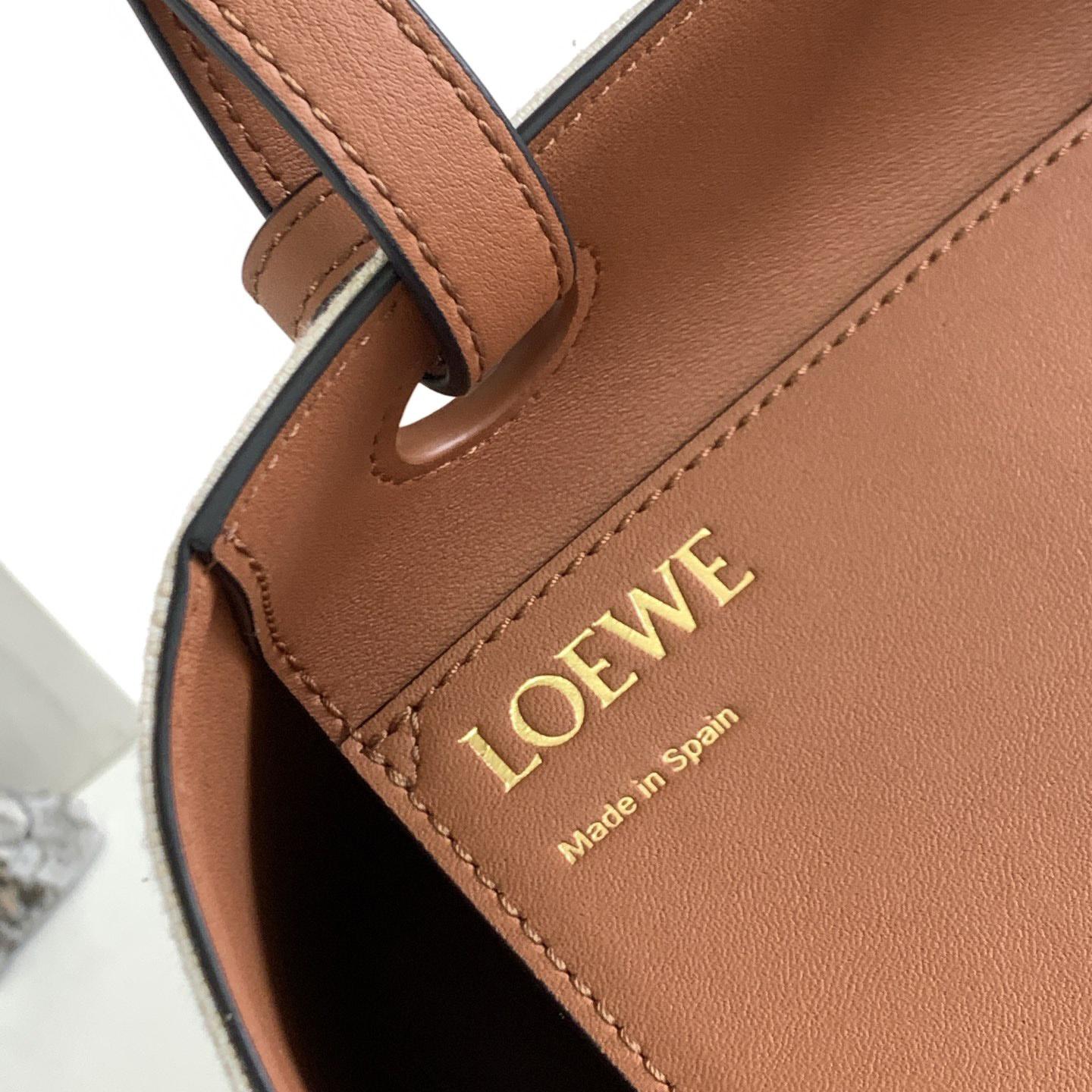 Loewe Small Anagram Tote Bag In Jacquard And Calfskin - DopestKickz
