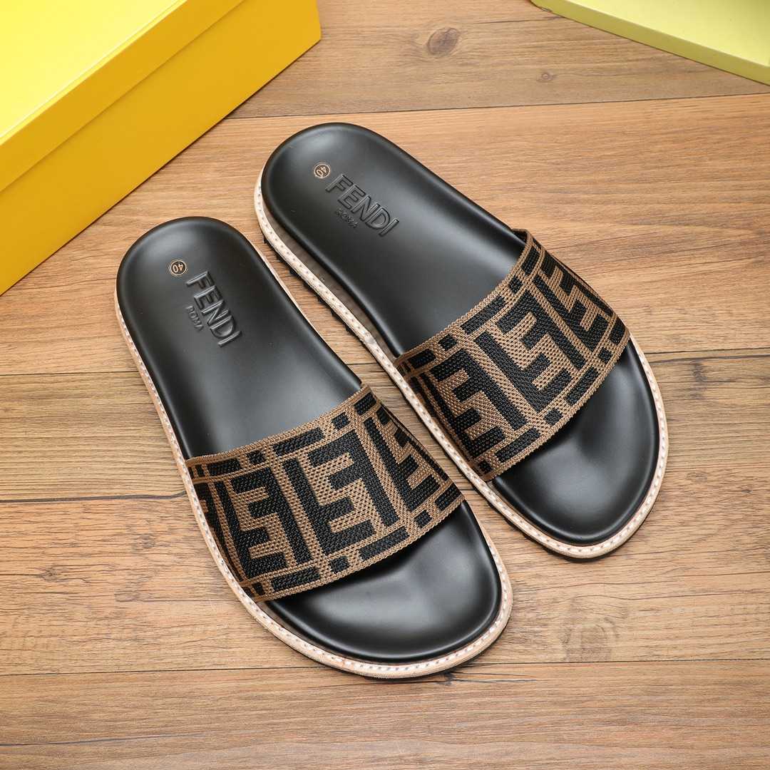 Fendi FF Logo Slides - DopestKickz