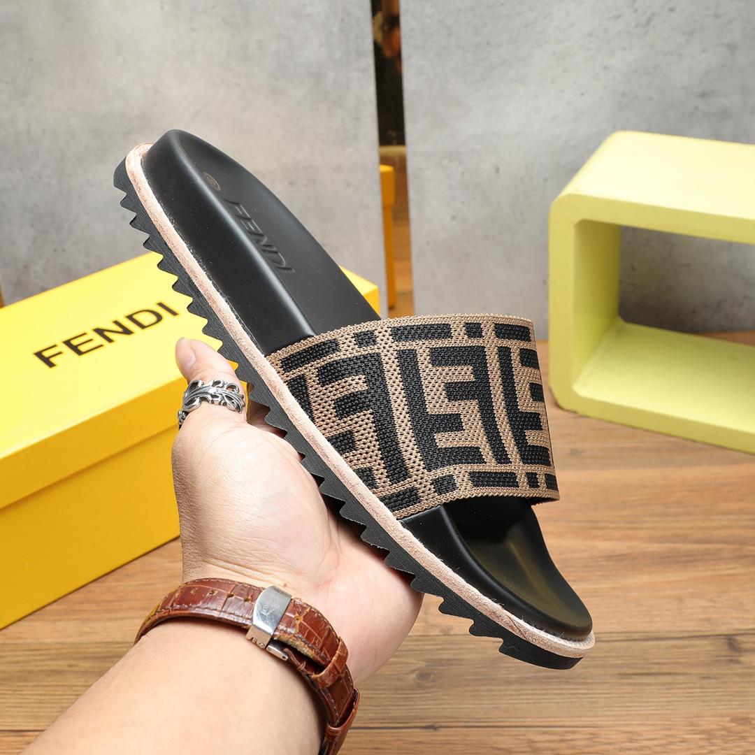 Fendi FF Logo Slides - DopestKickz