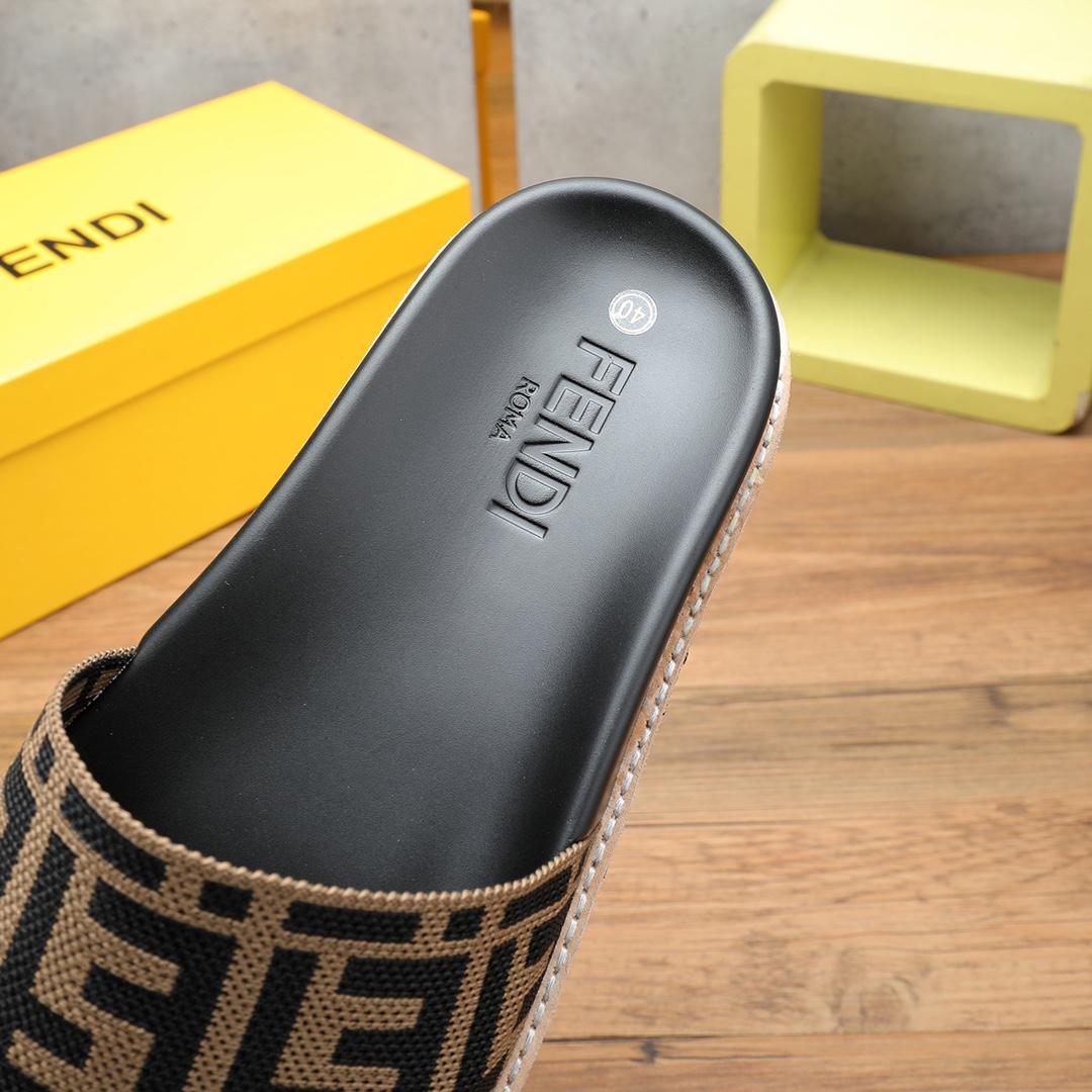 Fendi FF Logo Slides - DopestKickz