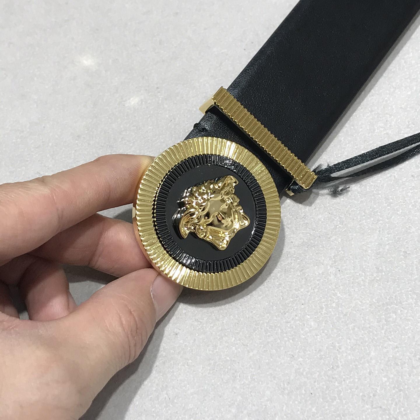Versace Medusa Leathre Belt    38mm - DopestKickz