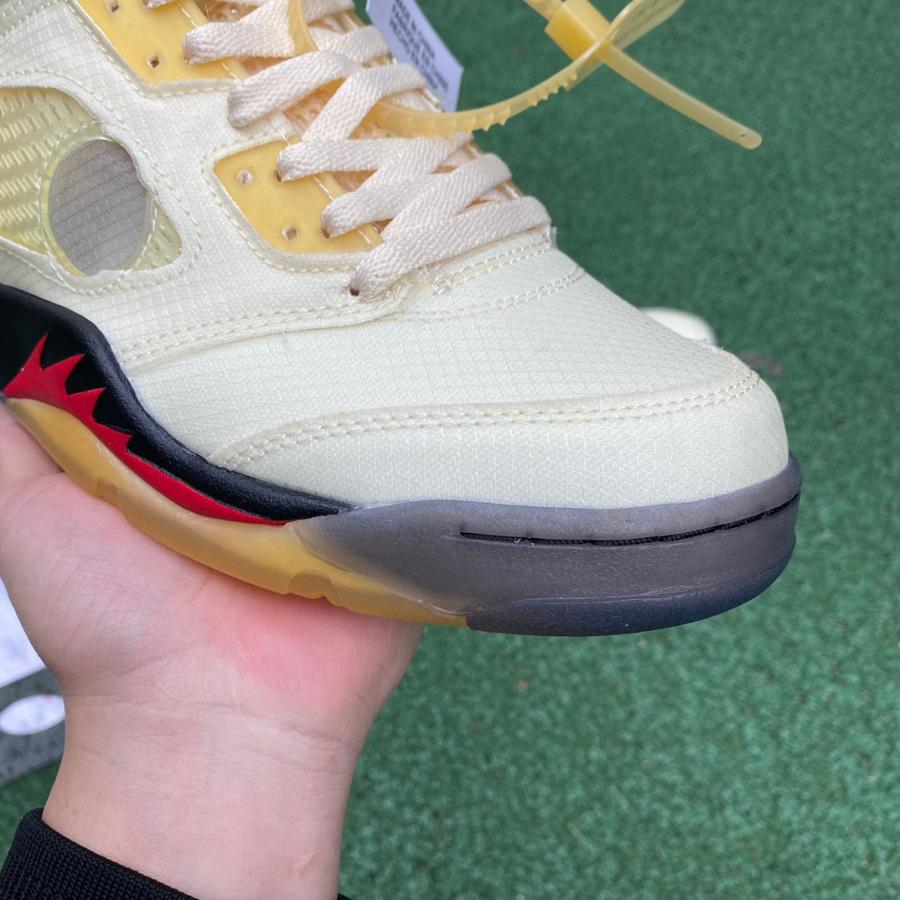AirJordan 5 AJ5 x Off-White Ow Sneaker      DH8565-100 - DopestKickz
