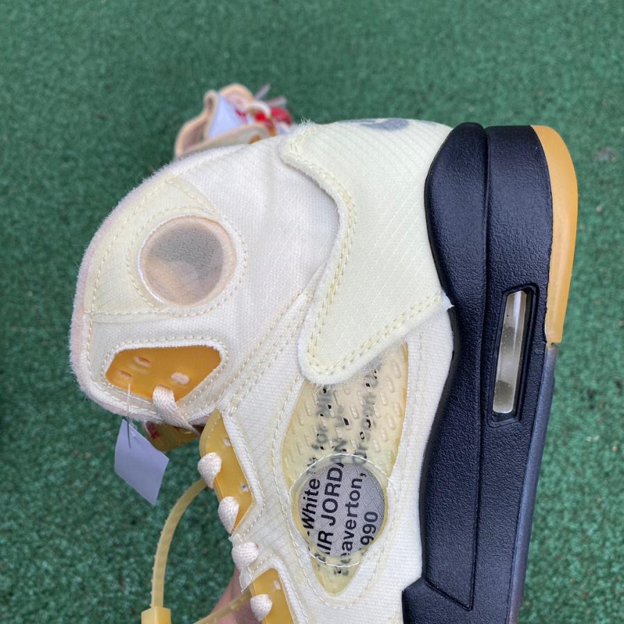 AirJordan 5 AJ5 x Off-White Ow Sneaker      DH8565-100 - DopestKickz