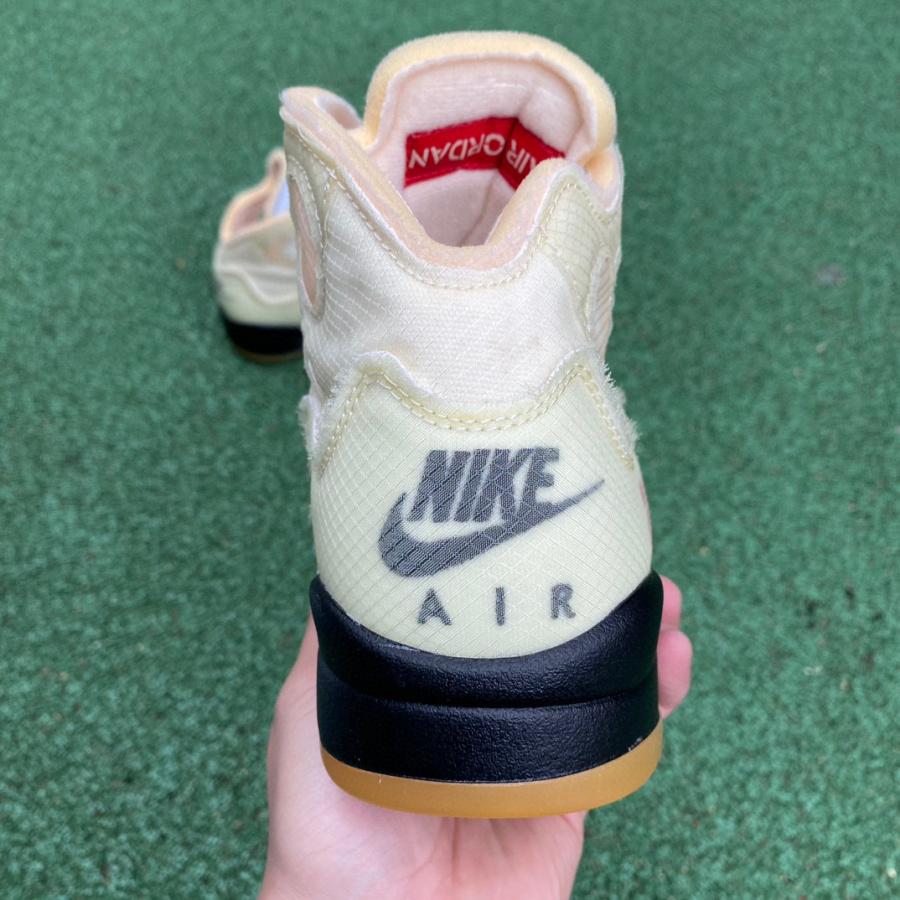 AirJordan 5 AJ5 x Off-White Ow Sneaker      DH8565-100 - DopestKickz