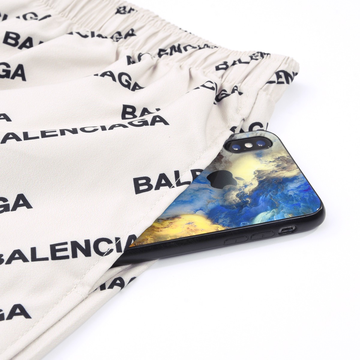 Balenciaga Logo Print Pyjama Trousers - DopestKickz