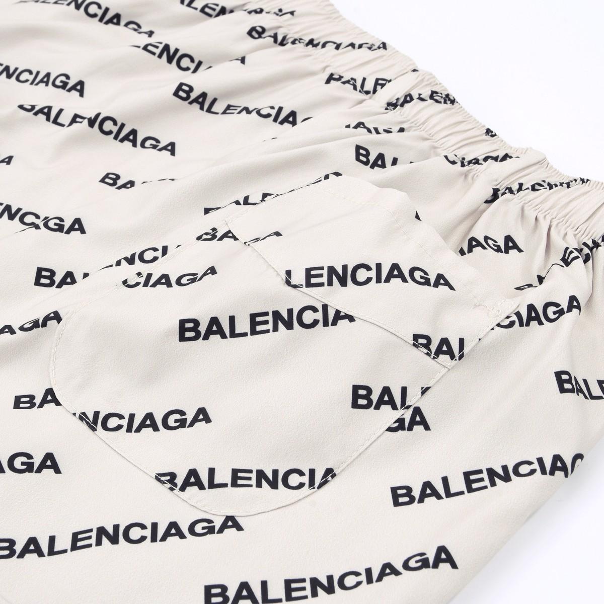 Balenciaga Logo Print Pyjama Trousers - DopestKickz
