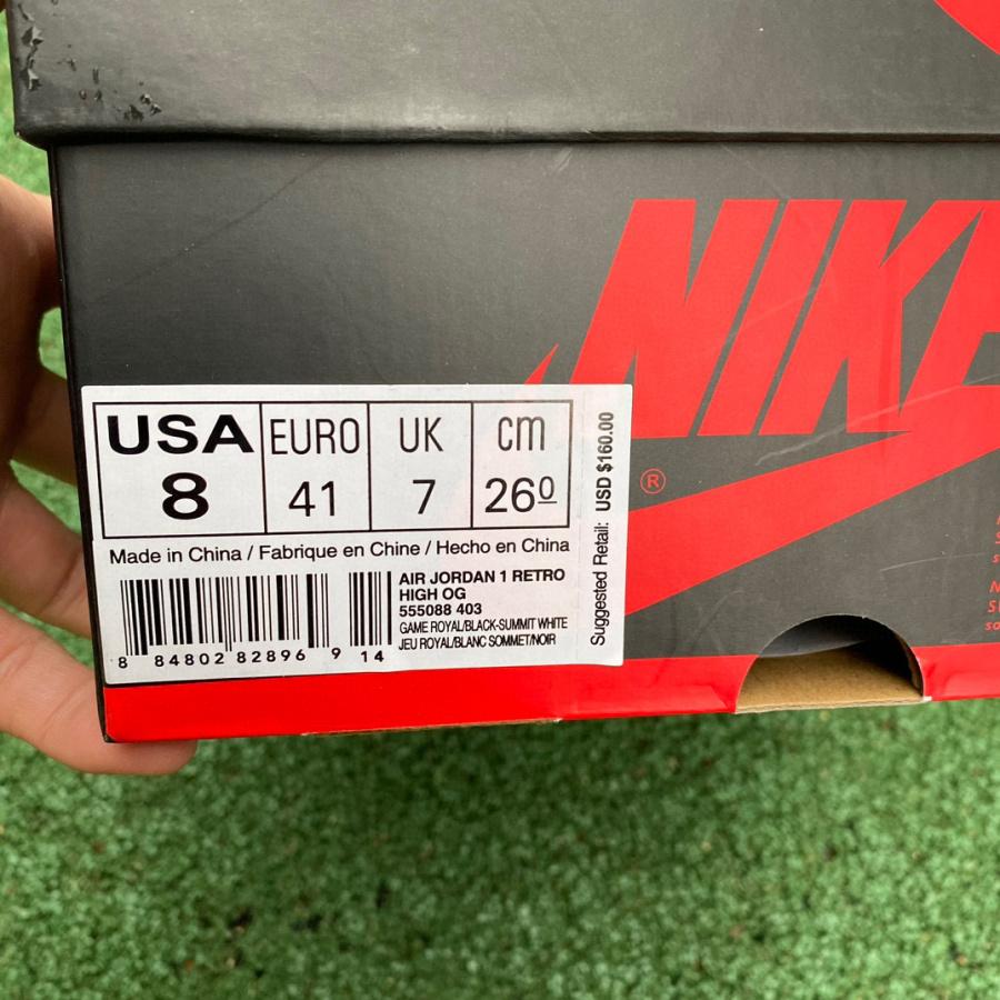 Air Jordan 1 Retro High “Game Royal” Sneaker     555088-403 - DopestKickz