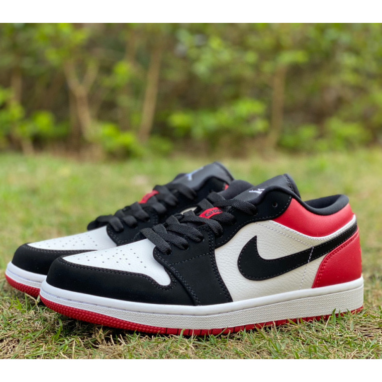 Air Jordan 1 Low “Black Toe” Sneaker   553558-116 - DopestKickz