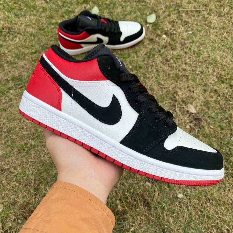 Air Jordan 1 Low “Black Toe” Sneaker   553558-116 - DopestKickz